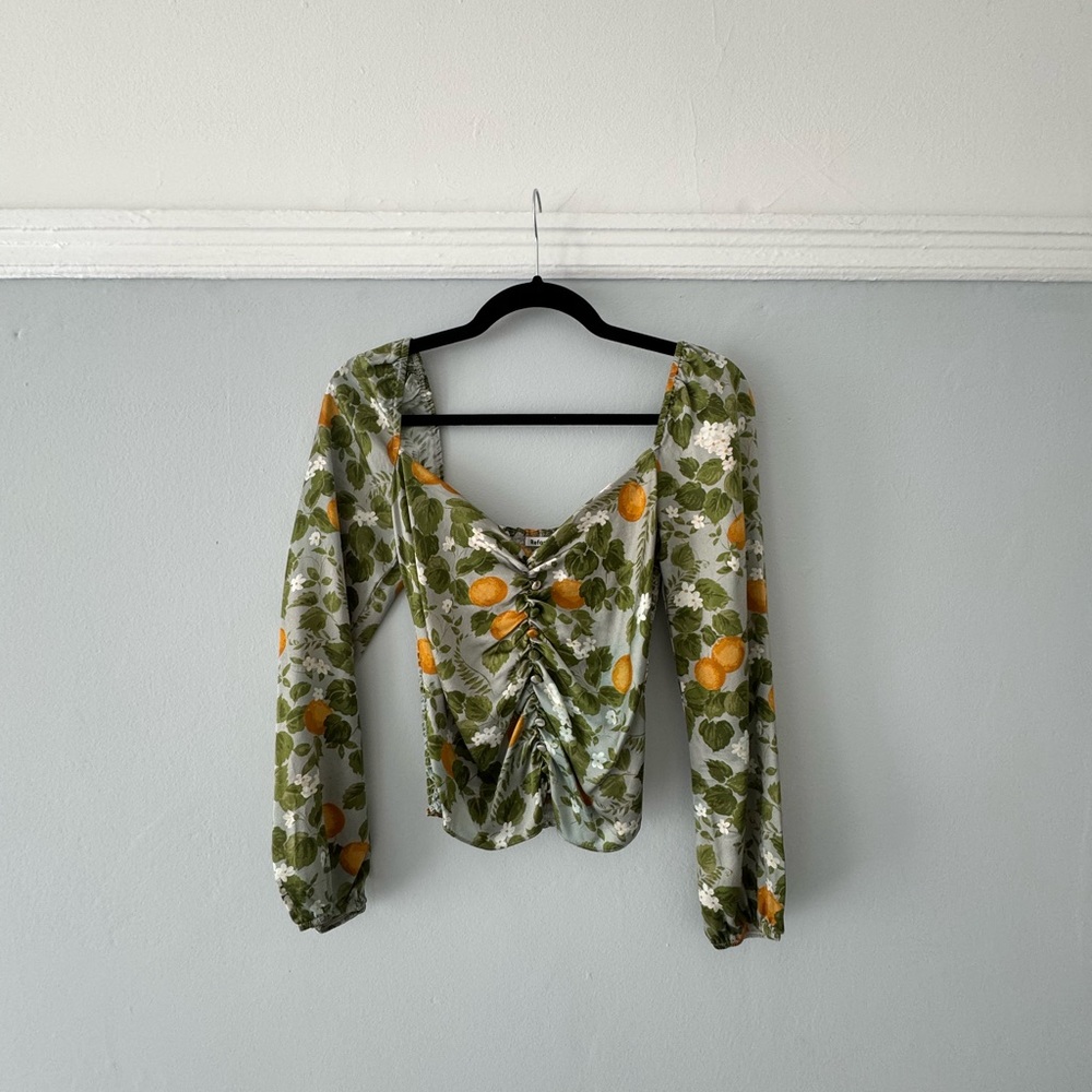 Reformation Sweetzer Silk Top - Picture 4 of 5